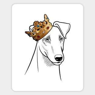 Smooth Fox Terrier Dog King Queen Wearing Crown Magnet